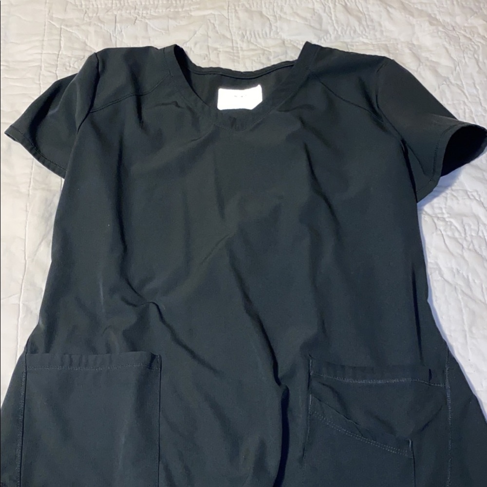 Gray Skechers Scrub Top & Bottom